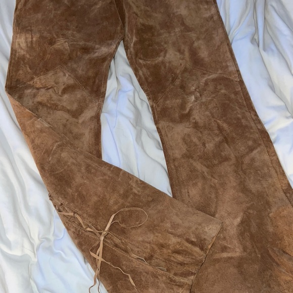 Western leather flare pants - Picture 2 of 6